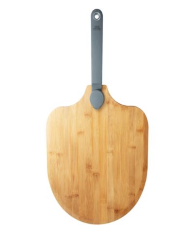 Old Stone 12 x 14 inch Real Pizza Peel with folding handle is moisture resistant and has an easy-glide real peel.