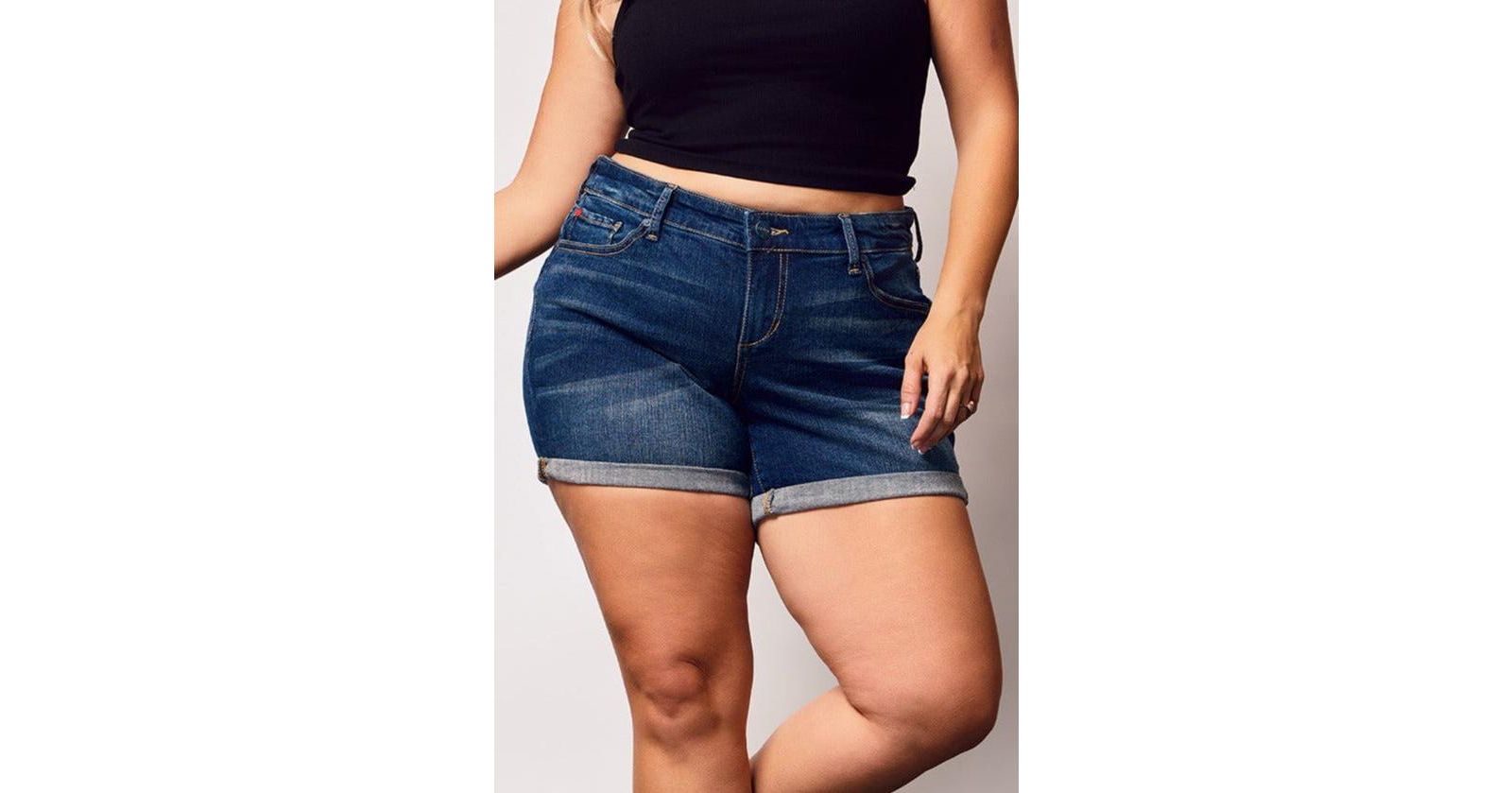 Slink Jeans шорты из денима Plus Size