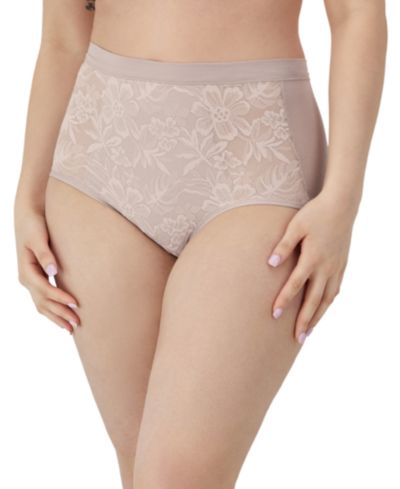 Bali Women's Breathe Lace High-Rise Brief Underwear DFCLBF