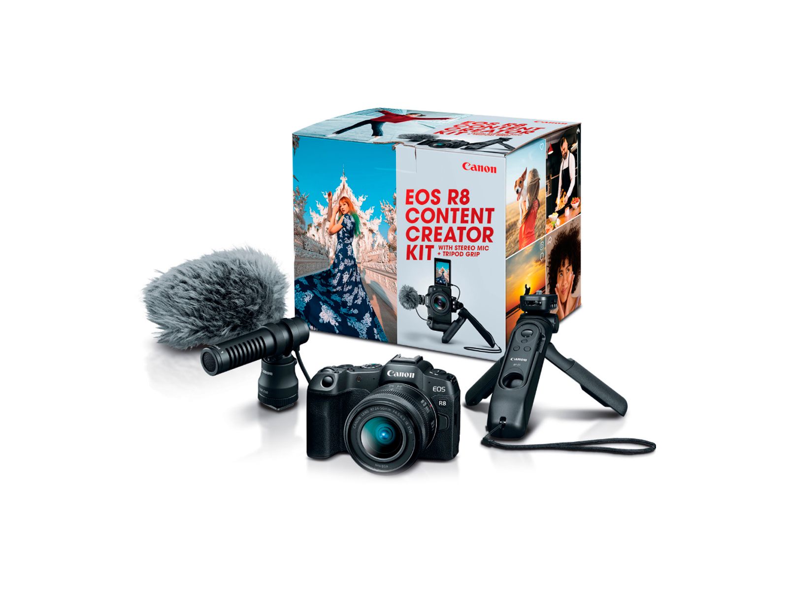 Canon EOS R8 4K Content Creator Kit Camera