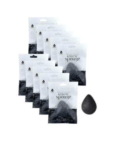 Натуральная губка Konjac Pursonic Bamboo Charcoal 10-Pack