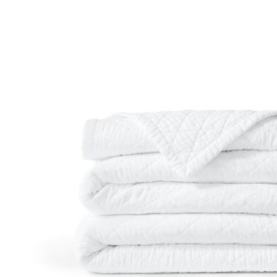 Двухслойное стеганое одеяло Lands' End Solid Diamond Double Voile
