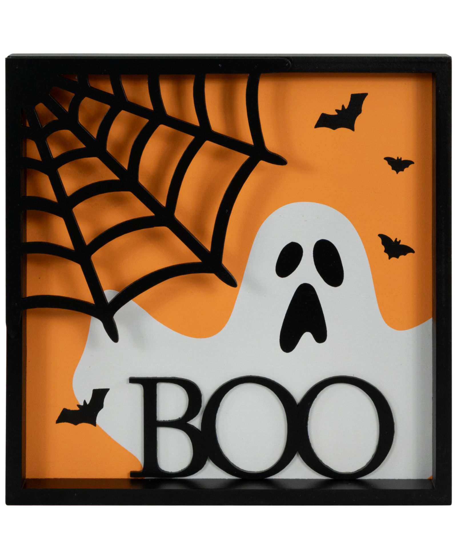 Настенный знак Northlight 9.75" Framed 3D Boo Halloween