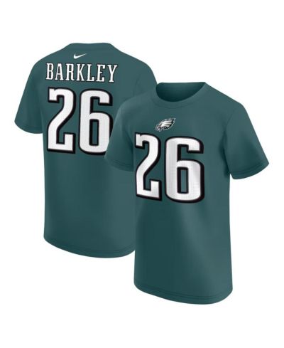 Детская футболка Nike Saquon Barkley Midnight Green Philadelphia Eagles Player Name & Number