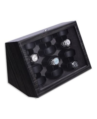 Механизм для вращения часов Bey-Berk Polished Ash Wood Twelve Watch Winder