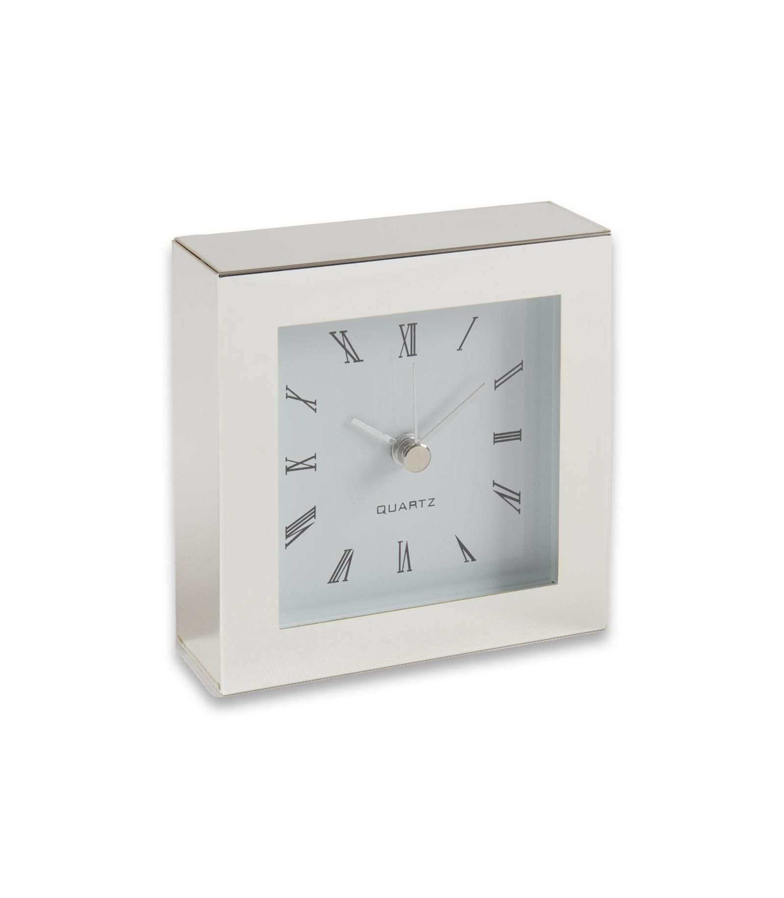 Bey-Berk настольные часы Small Square Plated