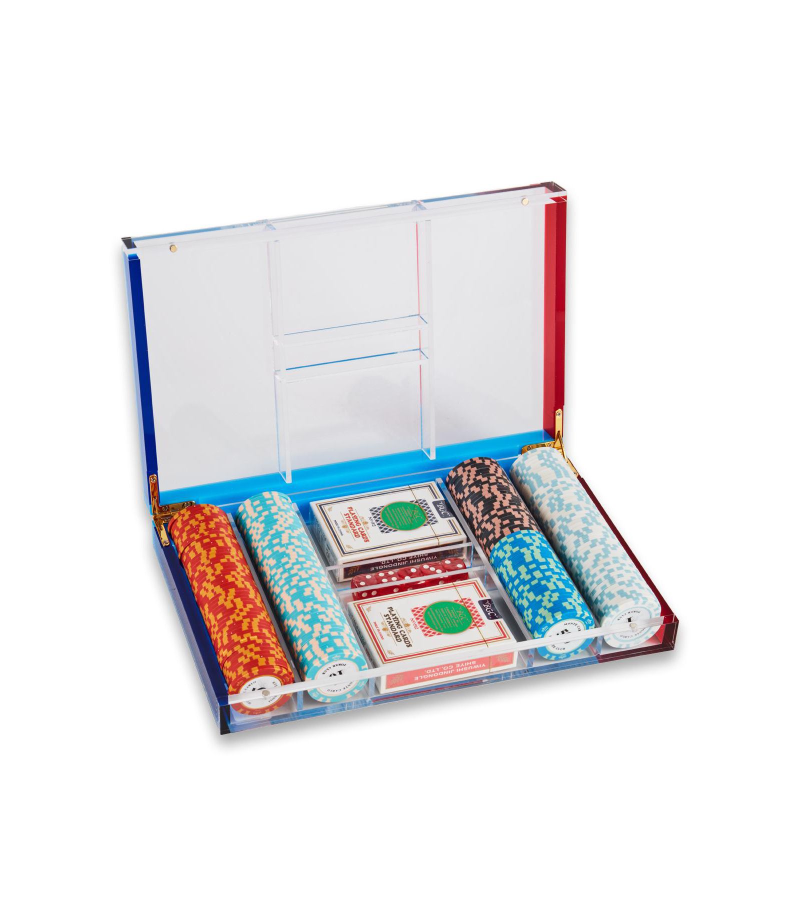 Bey-Berk Poker Set with 200 Clay Composite Chips and Poker Dice, Ages 14+
