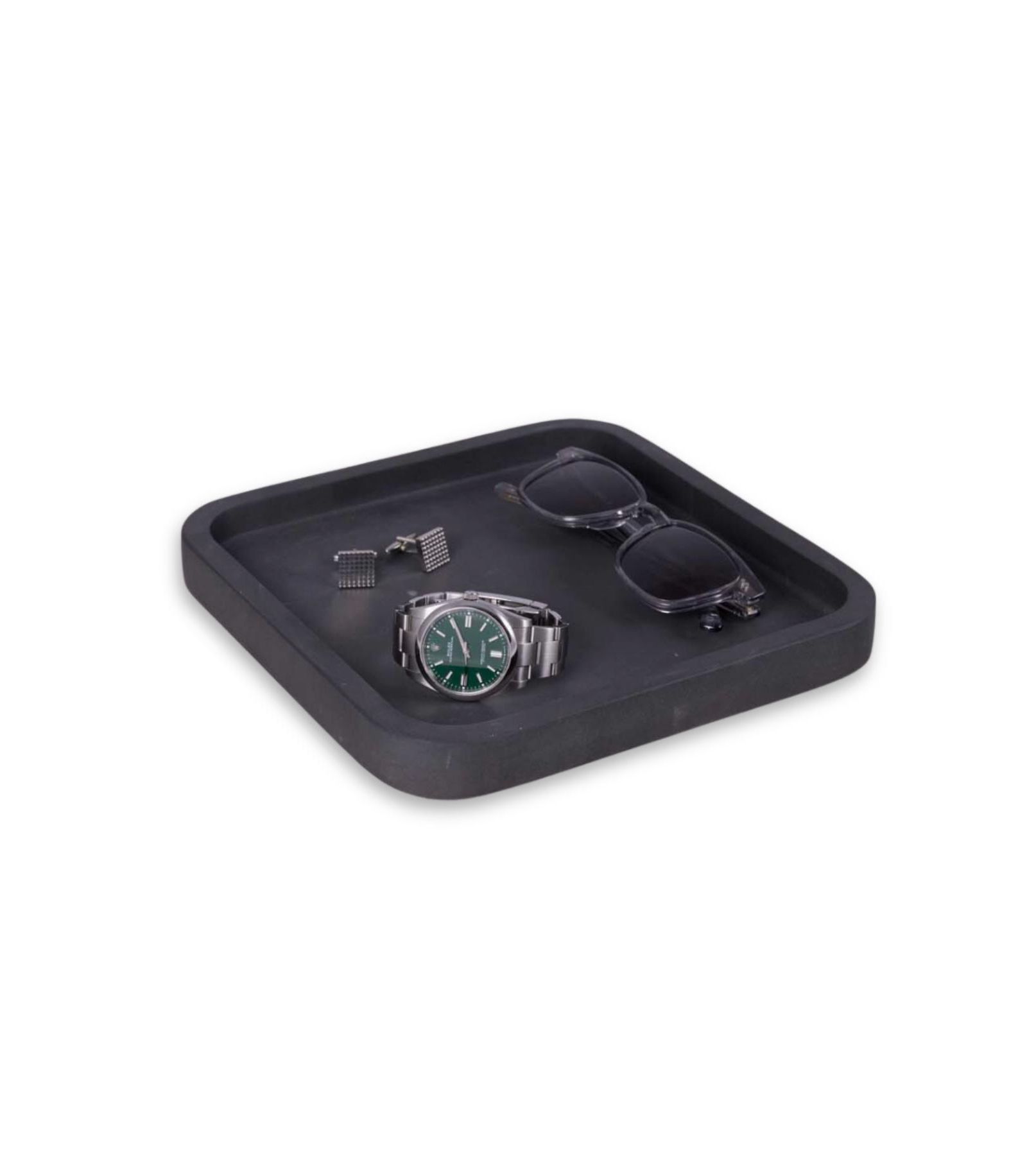 Bey-Berk Genuine Marble Catch-All Tray