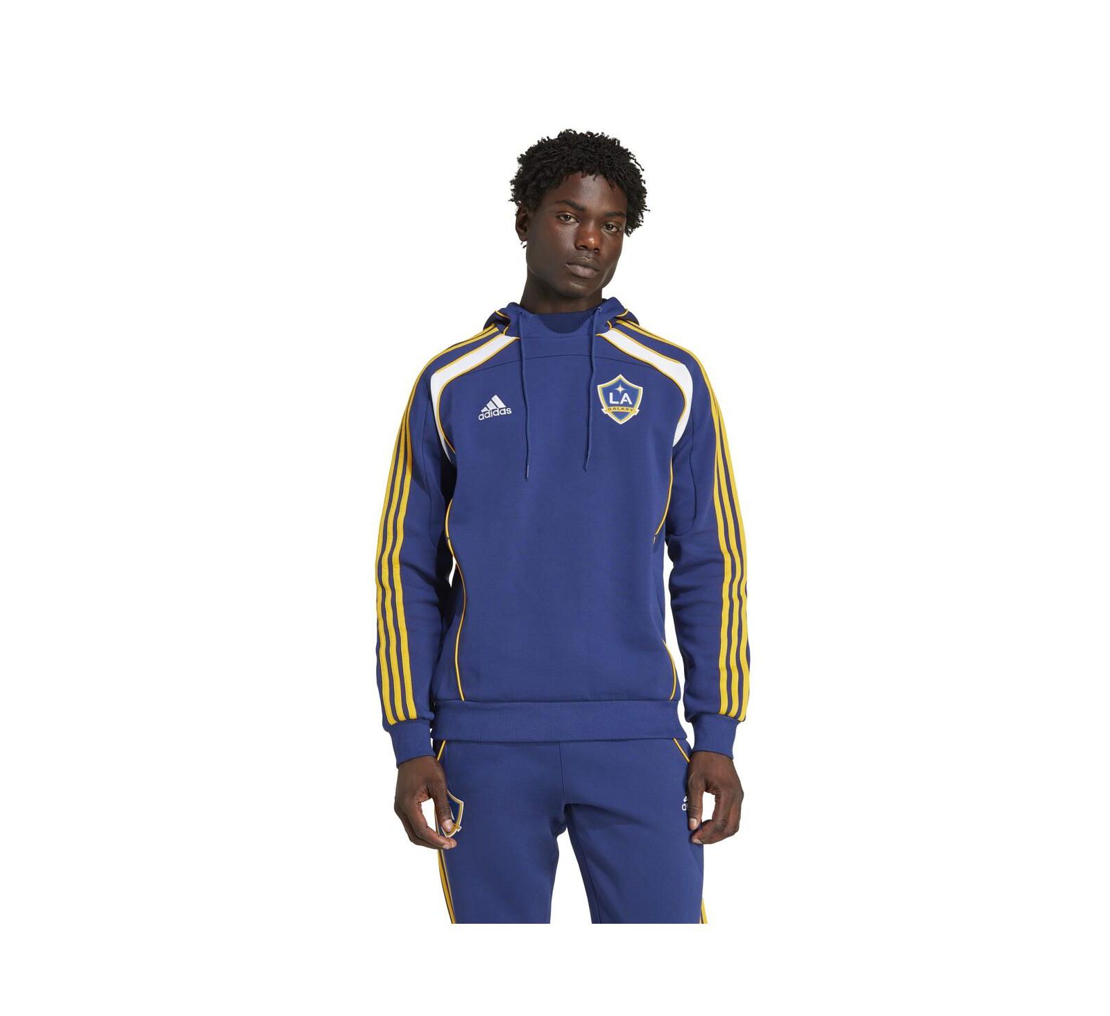 Мужское худи Adidas LA Galaxy 2025 Travel Pullover Navy