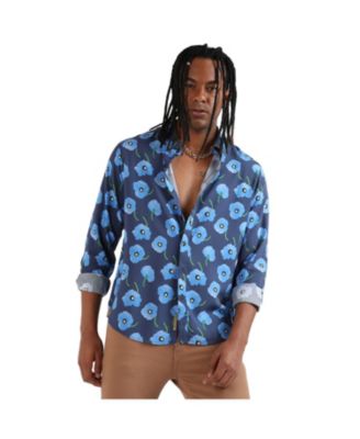 Campus Sutra Men's Flora Block Shirt