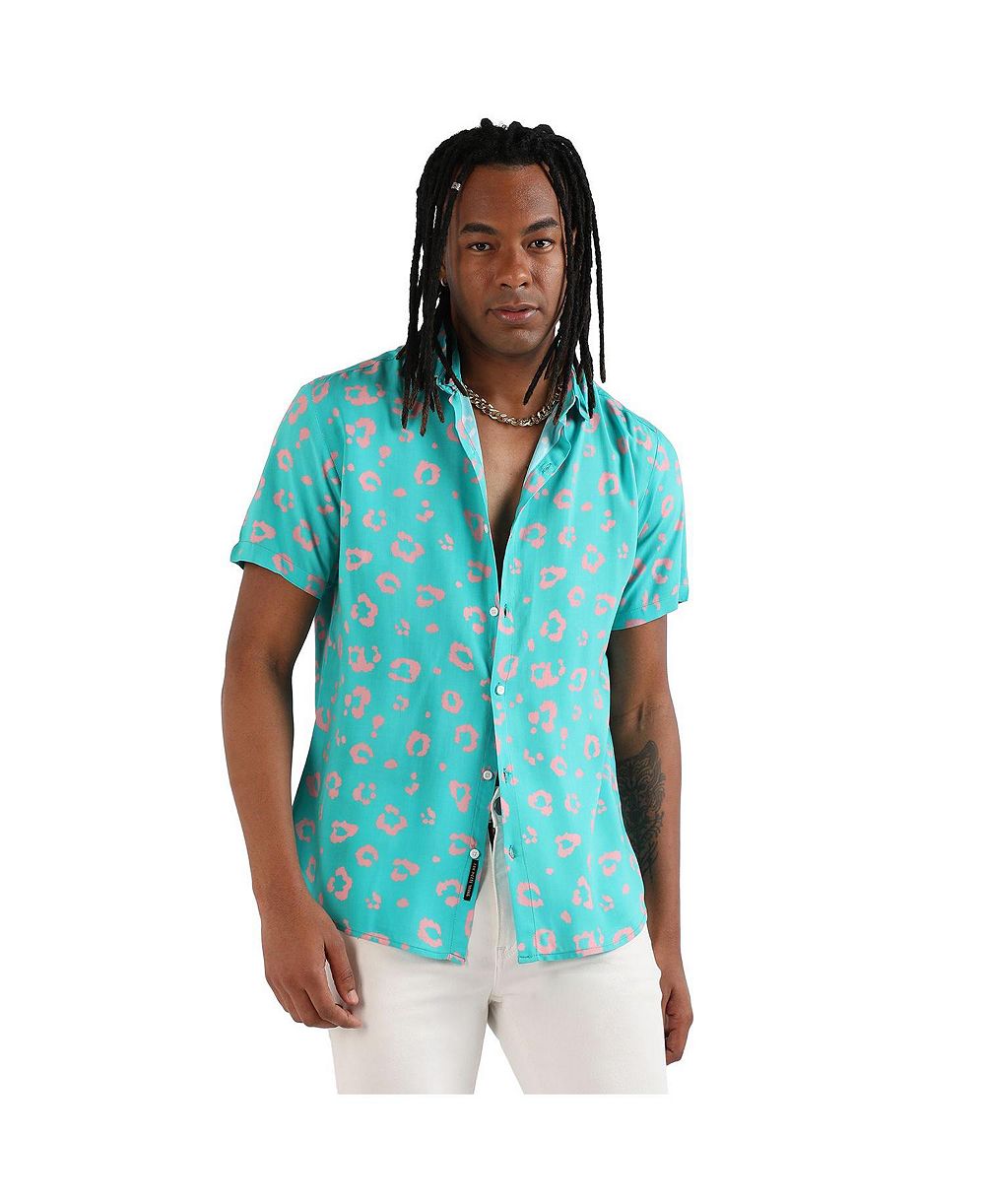 Мужская рубашка Campus Sutra Flower Block