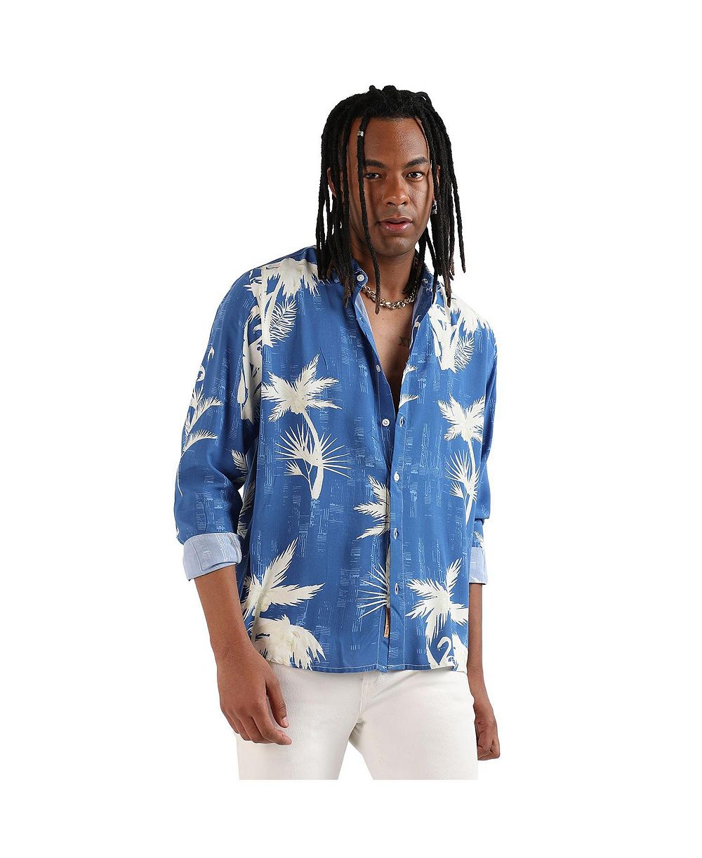 Campus Sutra Men's Palm Tree Shirt