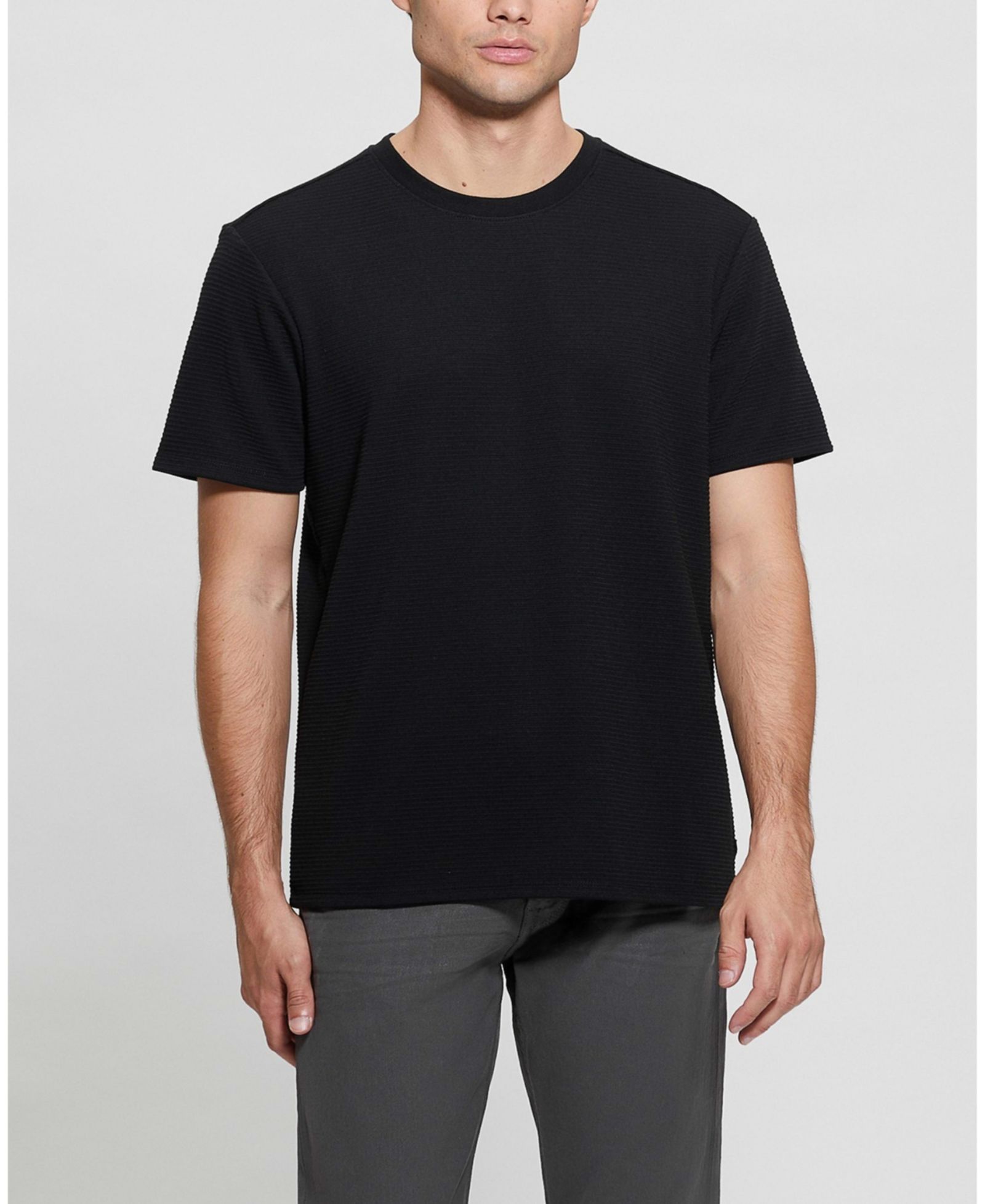 GUESS Men's Textured Solid T-Shirt
