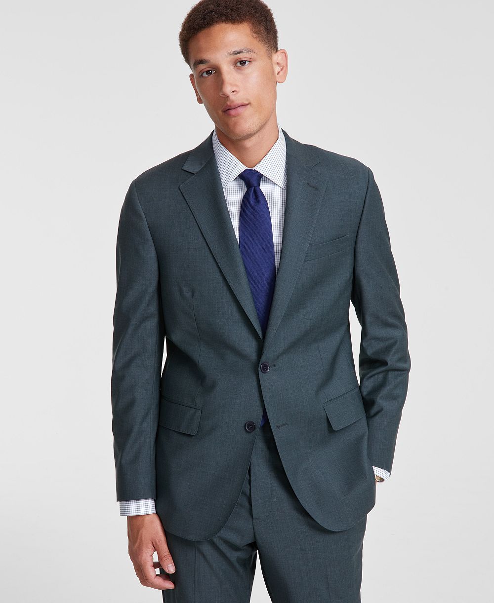 B by Brooks Brothers Men's Classic-Fit Wool Blend Suit Separates Jacket