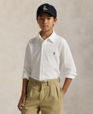 Polo Ralph Lauren Big Boys Featherweight Cotton Mesh Shirt
