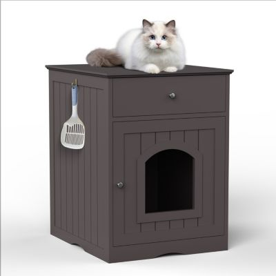 Streamdale Wooden Pet House with Drawer and Side Table