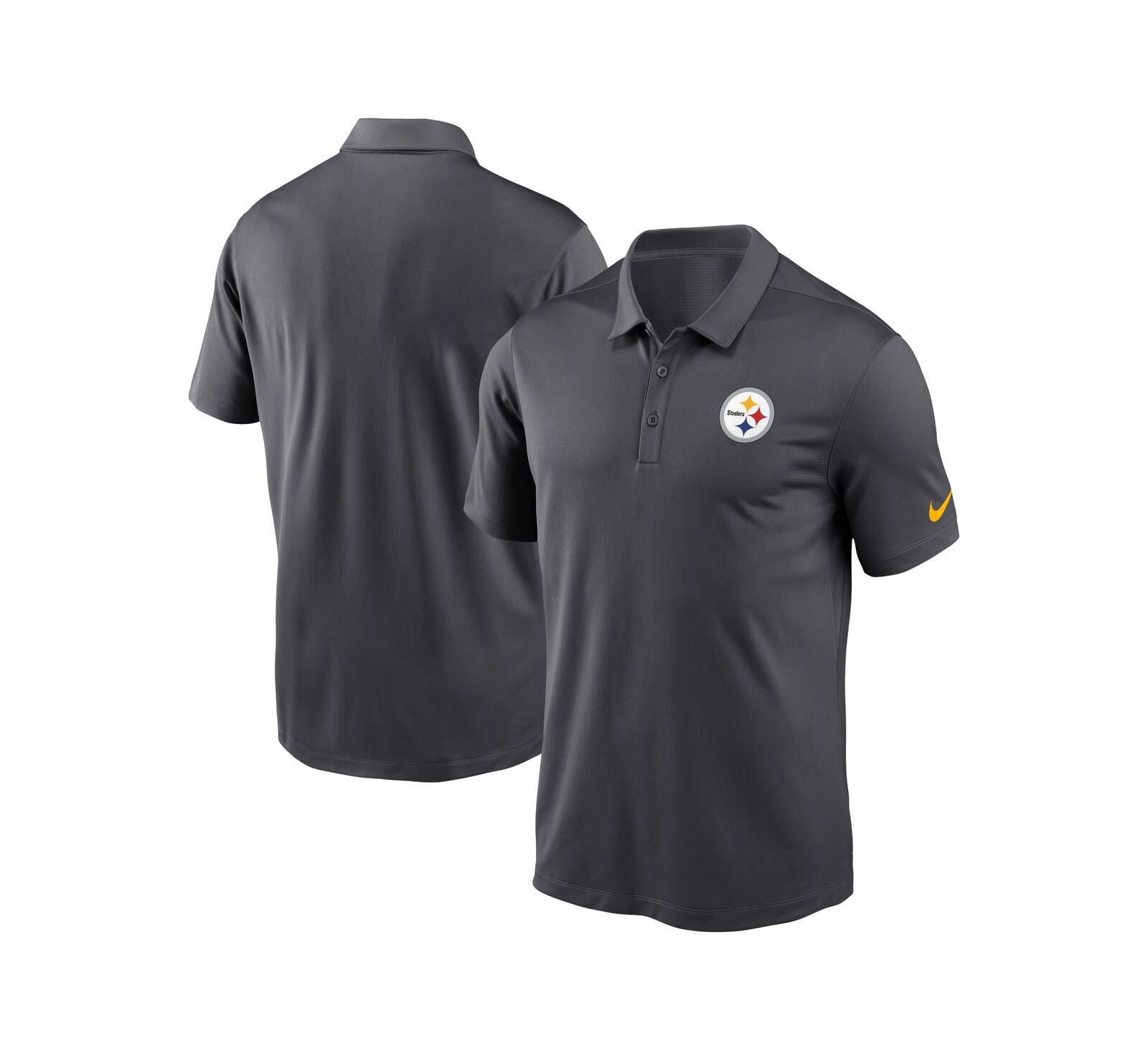 Мужская рубашка-поло Nike Anthracite Pittsburgh Steelers Performance