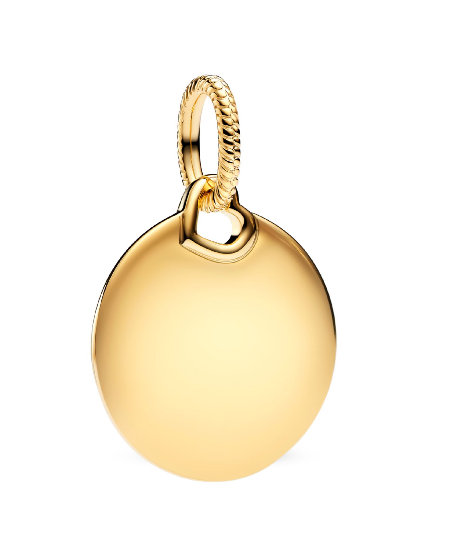 Подвеска-шарм Pandora 14K Gold-Plated Engravable Round Tag