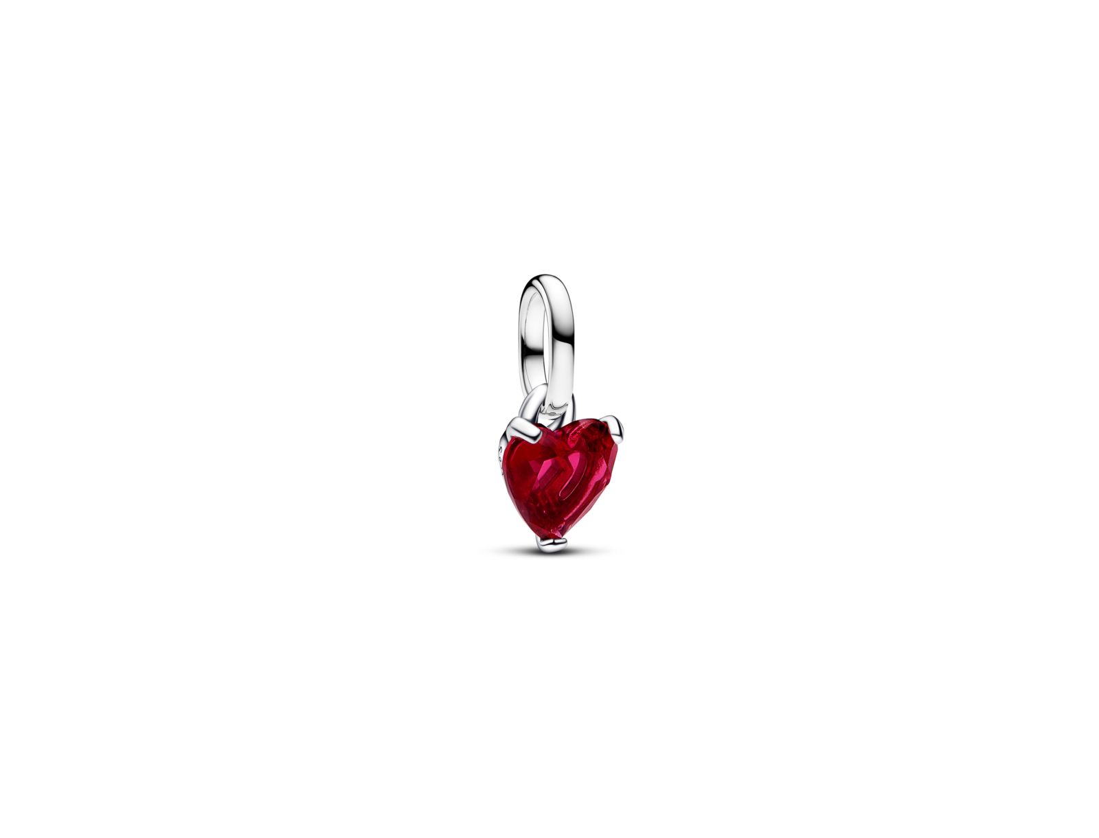 Подвеска Pandora Broken Heart Red Crystal Dangle Charms