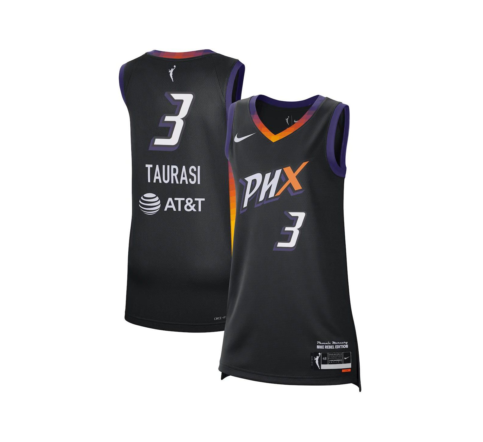 Джерси Nike Diana Taurasi Black Phoenix Mercury 2024 Rebel Edition