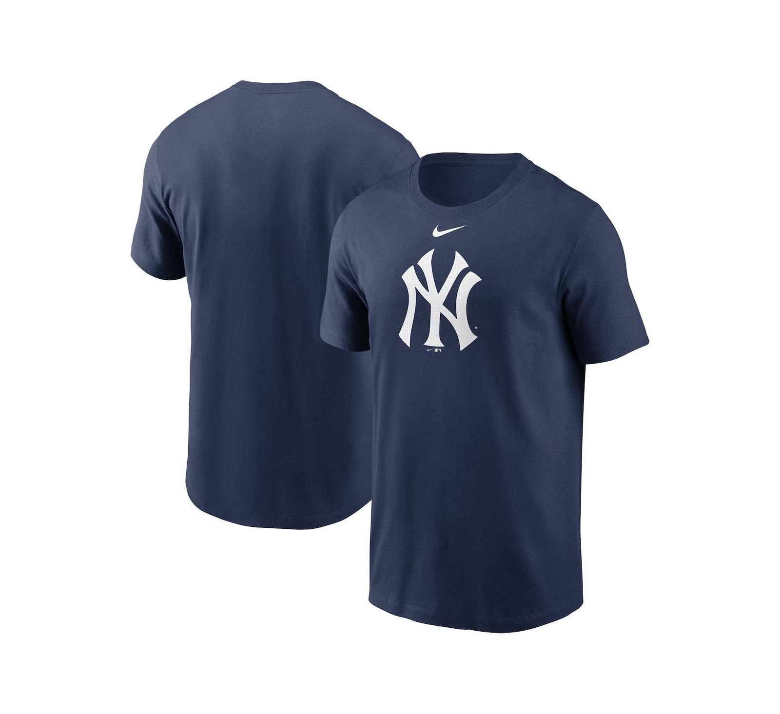 Nike Men's Navy New York Yankees Fuse Logo T-Shirt