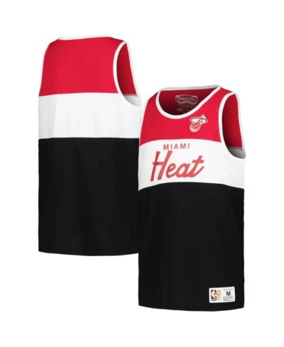 Детский топ Mitchell & Ness Red/Black Miami Heat Hardwood Classics Special Script Tank Top