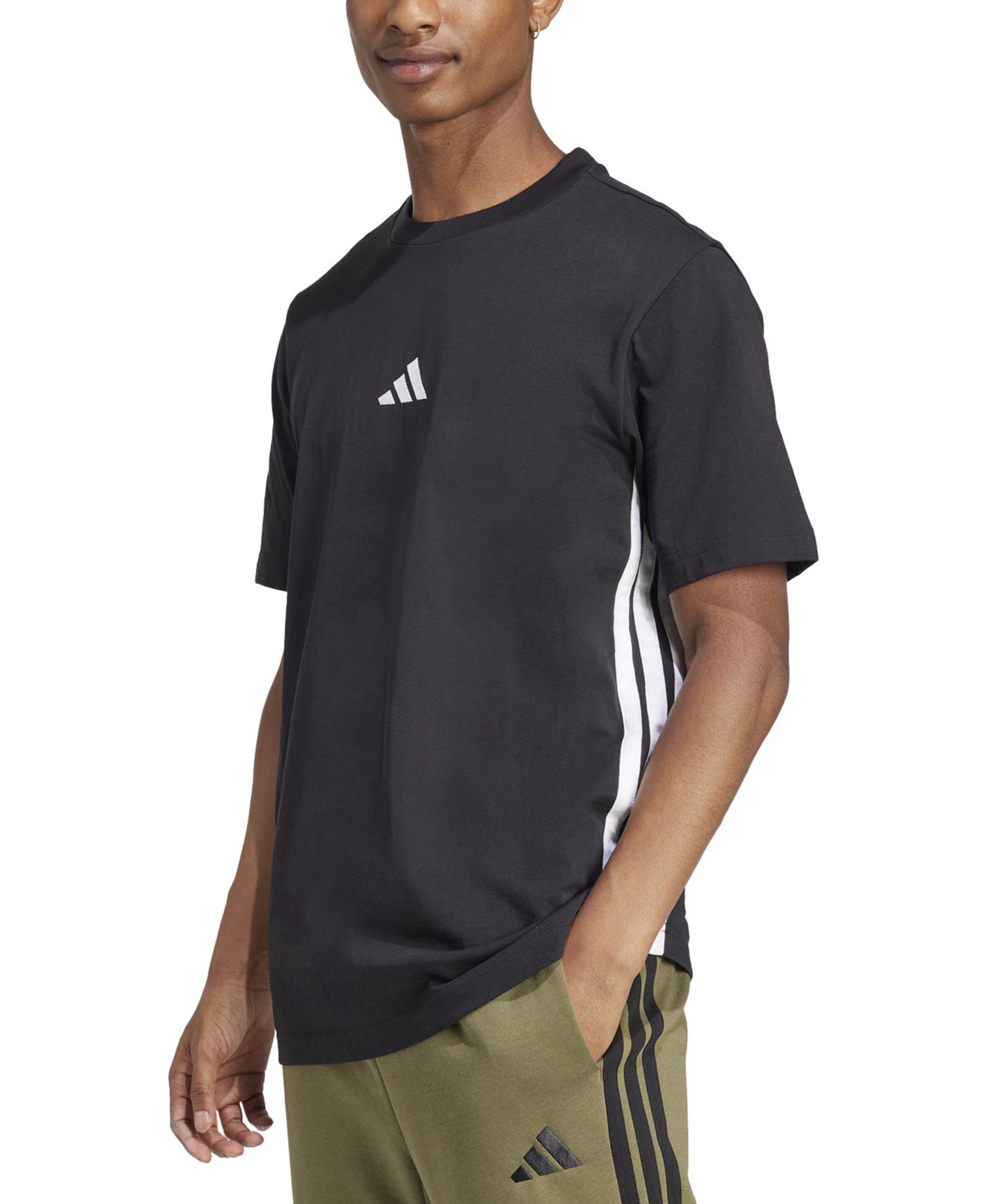 Мужская футболка adidas Essential Three-Stripes Single Jersey