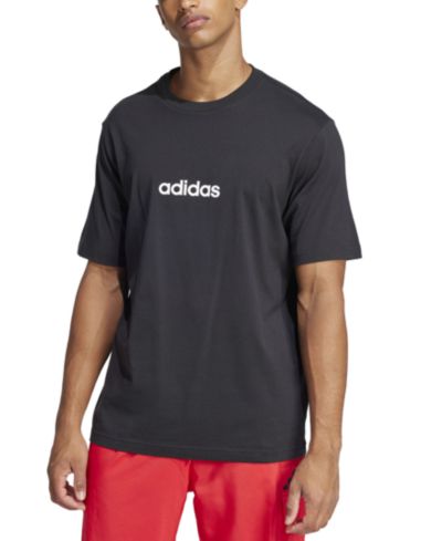 adidas Мужская базовая футболка regular-fit с графическим логотипом Linear