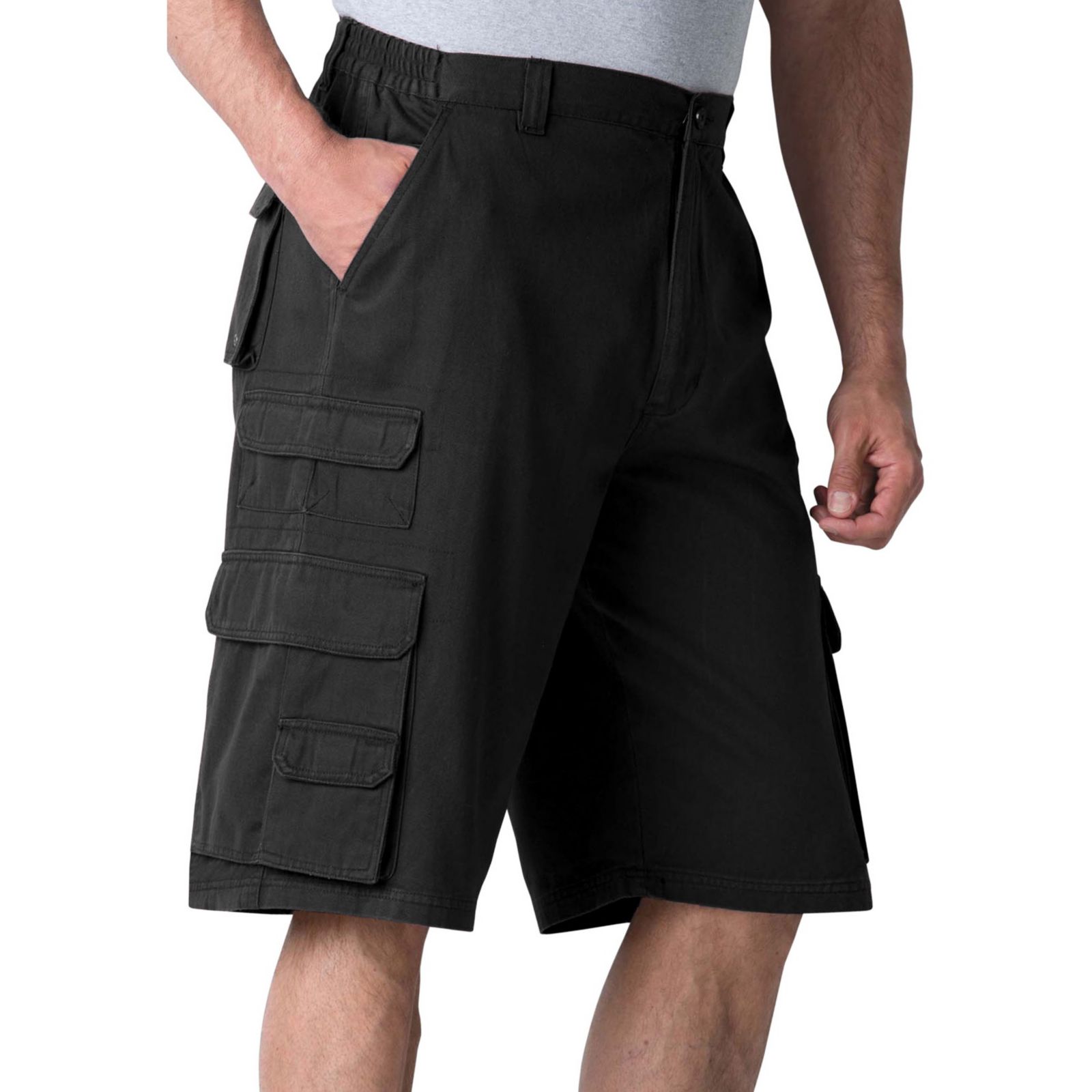 Boulder Creek Men's by KingSize Ranger 12" Stacked Cargo Pocket Shorts