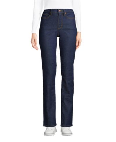 Lands' End Women's Recover High Rise Straight Leg Jeans