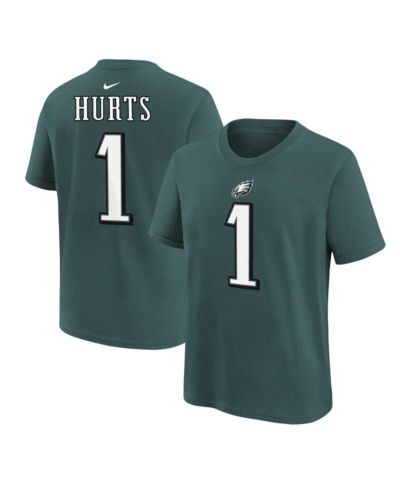 Футболка Nike с именем и номером игрока Jalen Hurts Philadelphia Eagles, для мальчиков и девочек