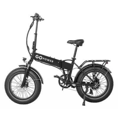 GoPowerBike GoExpress V2 Folding Electric Bike 20mph Max Speed and 750W Motor