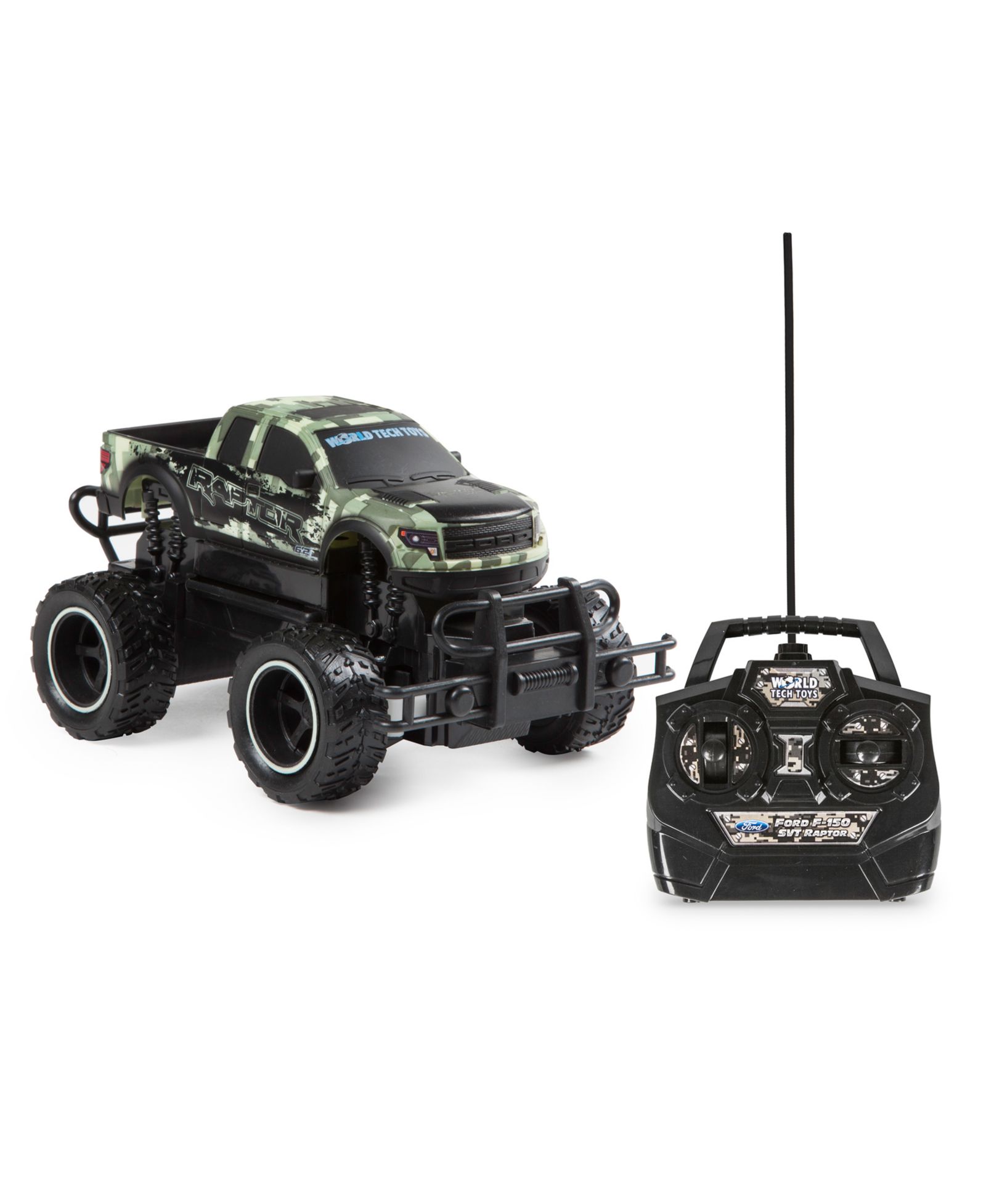 World Tech Toys 1:24 Scale Officially Licensed Ford F-150 SVT Raptor Digital Camo RC Monster Truck