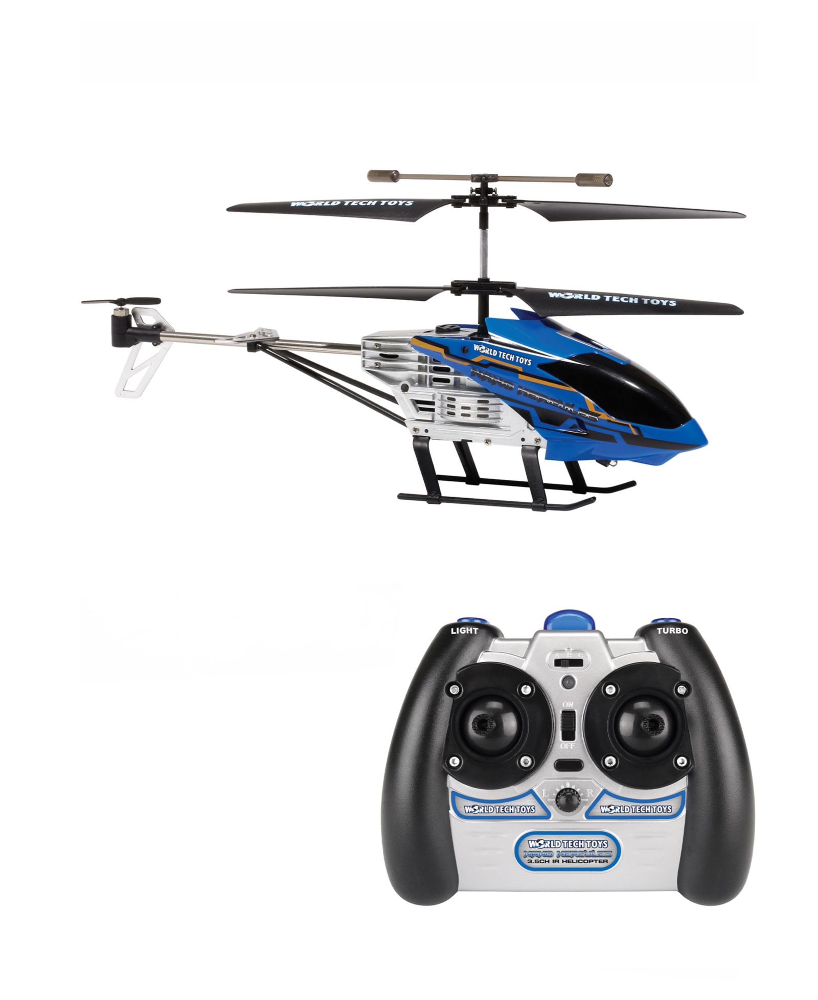 Игрушечный вертолет World Tech Toys 3.5 CH Nano Hercules IR Unbreakable Gyro