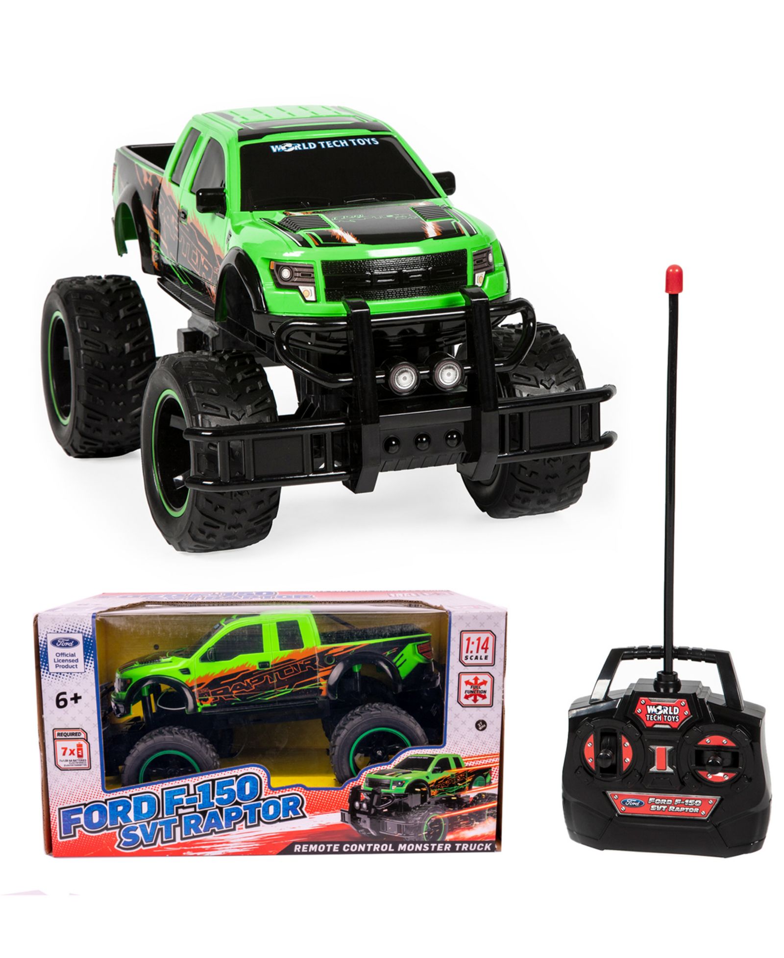 World Tech Toys 1:14 Ford F-150 SVT Raptor Full-Function Radio Control RC Truck