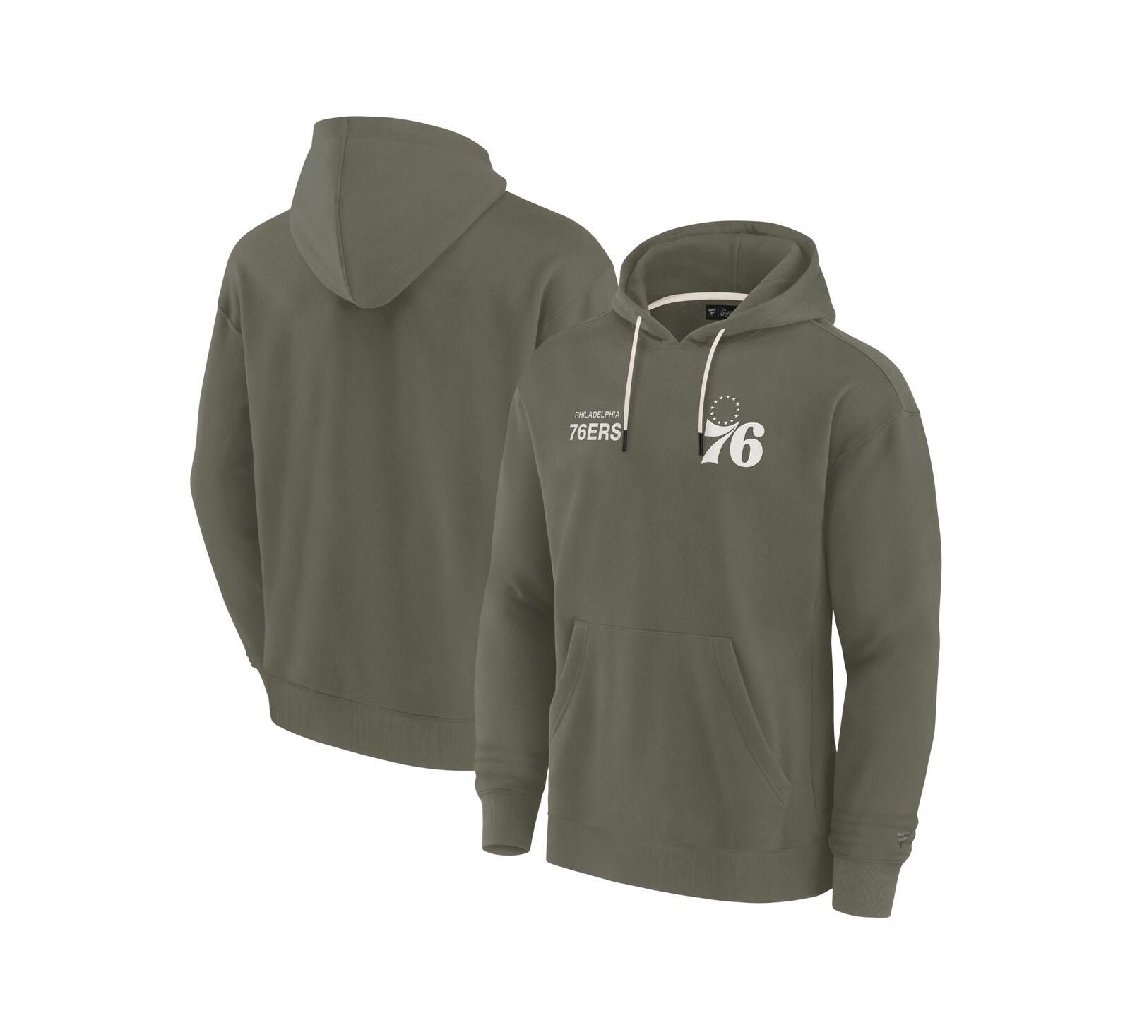 Fanatics Signature Мужской и Женский худи Philadelphia 76ers Elements Super Soft Fleece Pullover