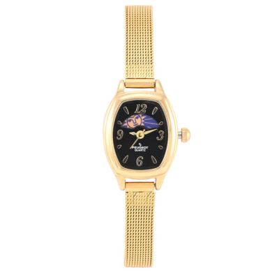 Часы Peugeot Women's Black Dial Sun Moon 30x20mm Mesh Bracelet