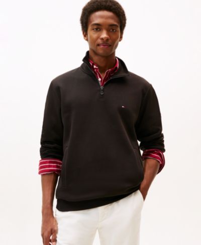 Tommy Hilfiger Мужской джемпер с воротником на молнии, трикотаж, Regular-Fit
