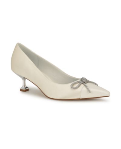 Nine West Женские Wedon Bridal Tapered Heel Slip-on Dress Pumps