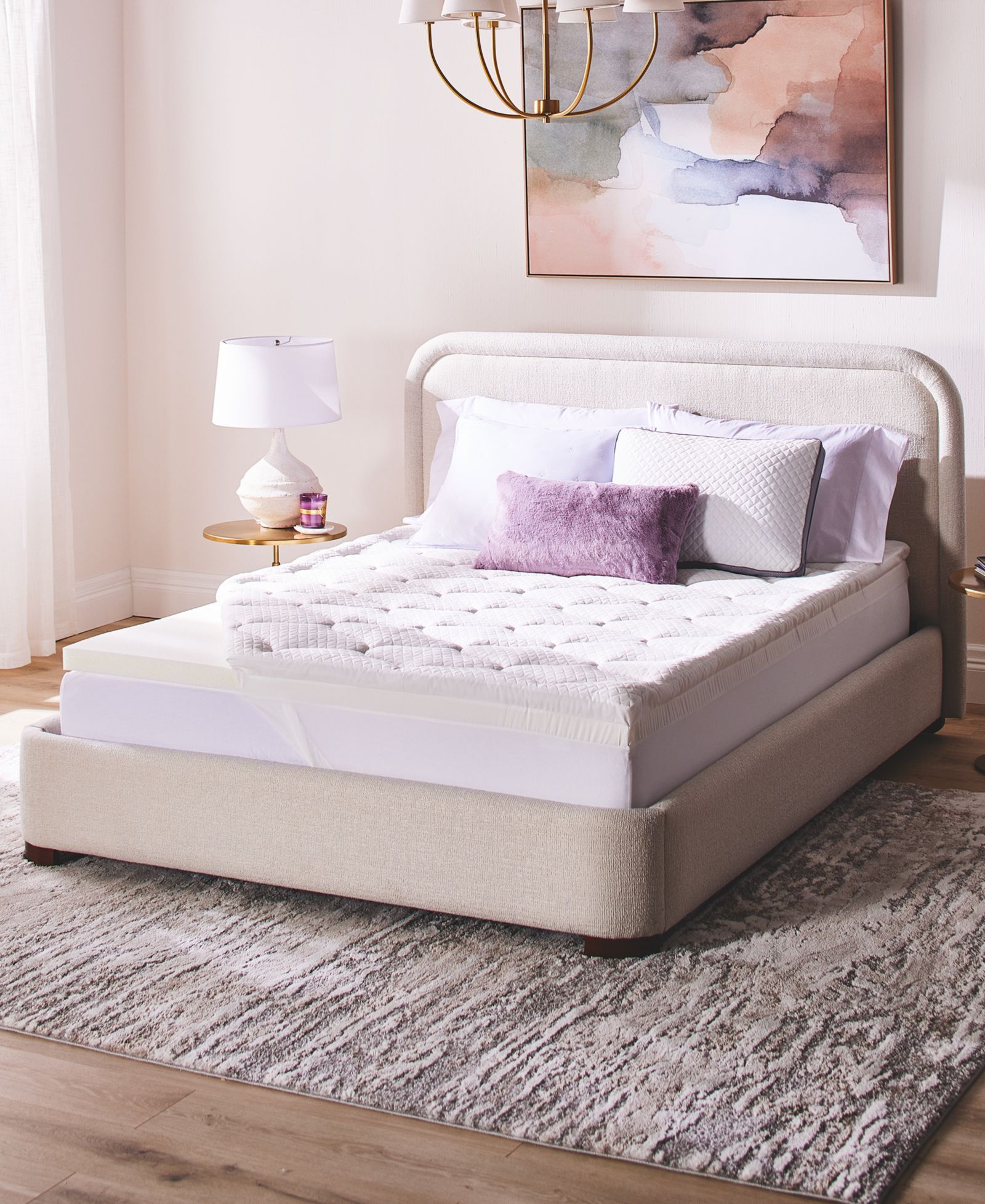 Наматрасник Serta 4-inch Layered Luxury Memory Foam, Full