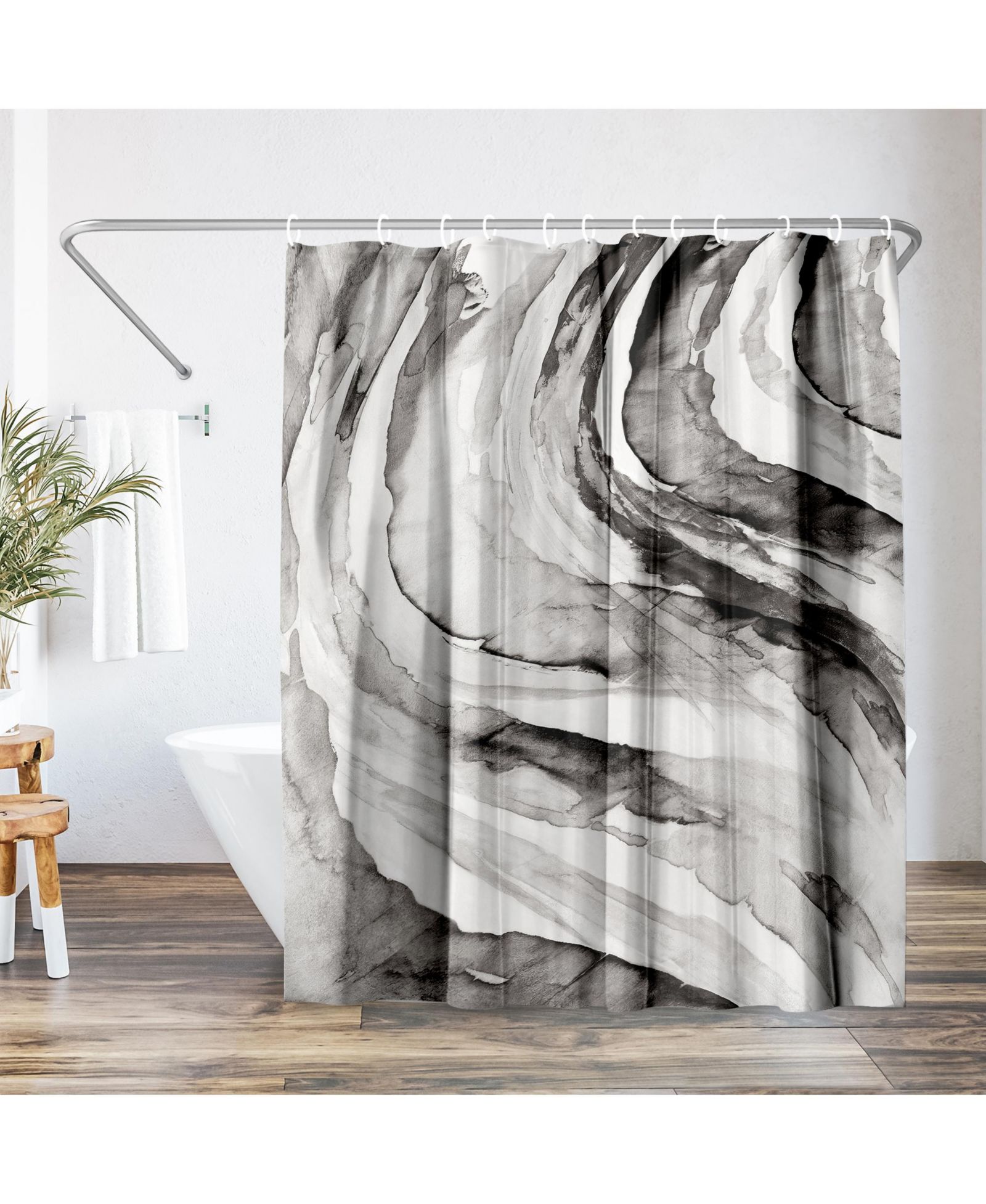 Штора для душа Americanflat Abstract Gulf от PI Creative Art