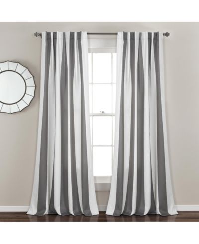 Шторы Lush Decor Wilbur Stripe, блокирующие свет
