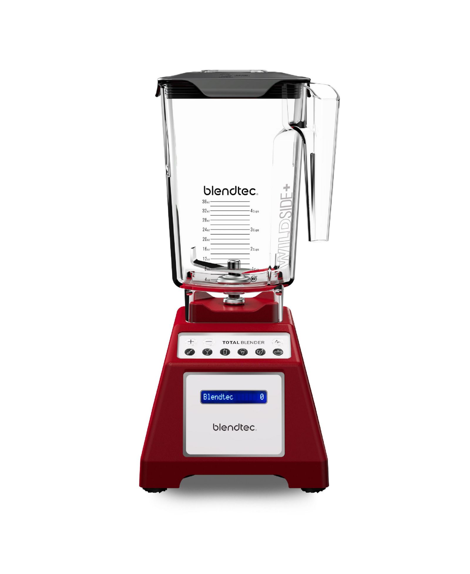 Блендер Blendtec Total Classic Original и чаша WildSide+ 90 oz - Набор кухонных блендеров - Красный