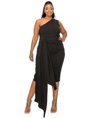 Женское платье Plus Size L I V D Esme с драпировкой и поясом