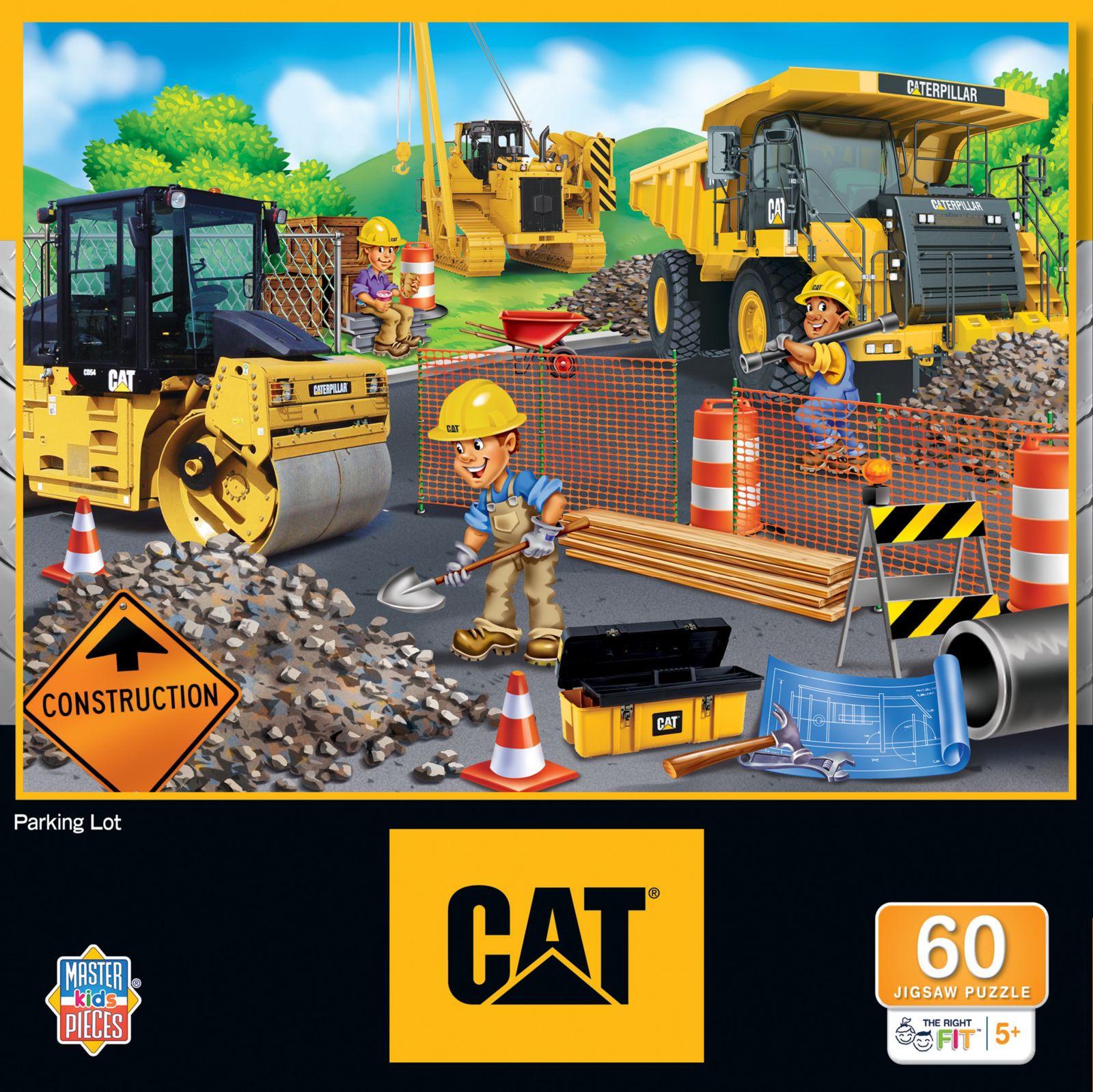 CAT - пазл Parking Lot, 60 деталей