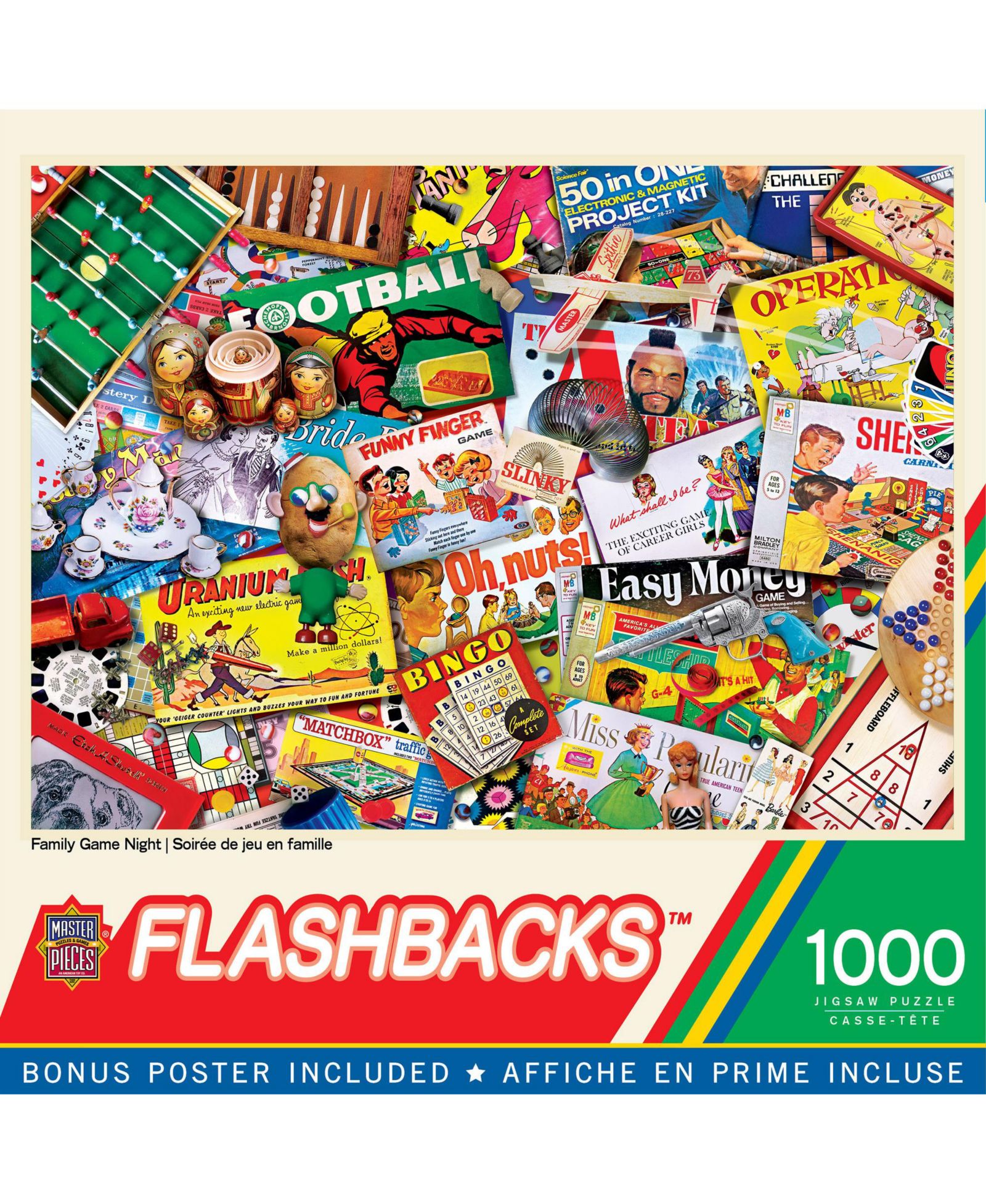 MasterPieces Flashbacks Family Game Night пазл 1000 деталей