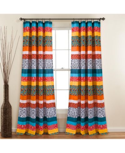 Панели штор Lush Decor Boho Stripe Window Curtain Panels