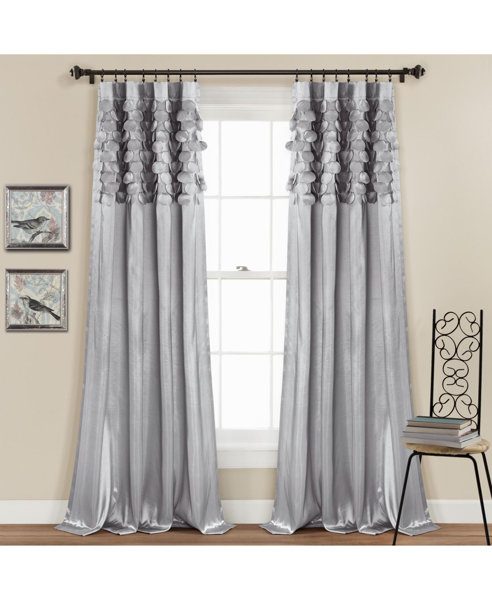 Lush Decor Circle Dream Window Curtain Panels