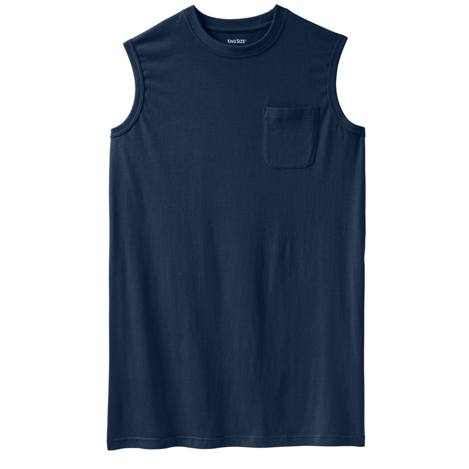Мужская футболка KingSize Shrink-Less Longer-Length Lightweight Muscle Pocket Tee