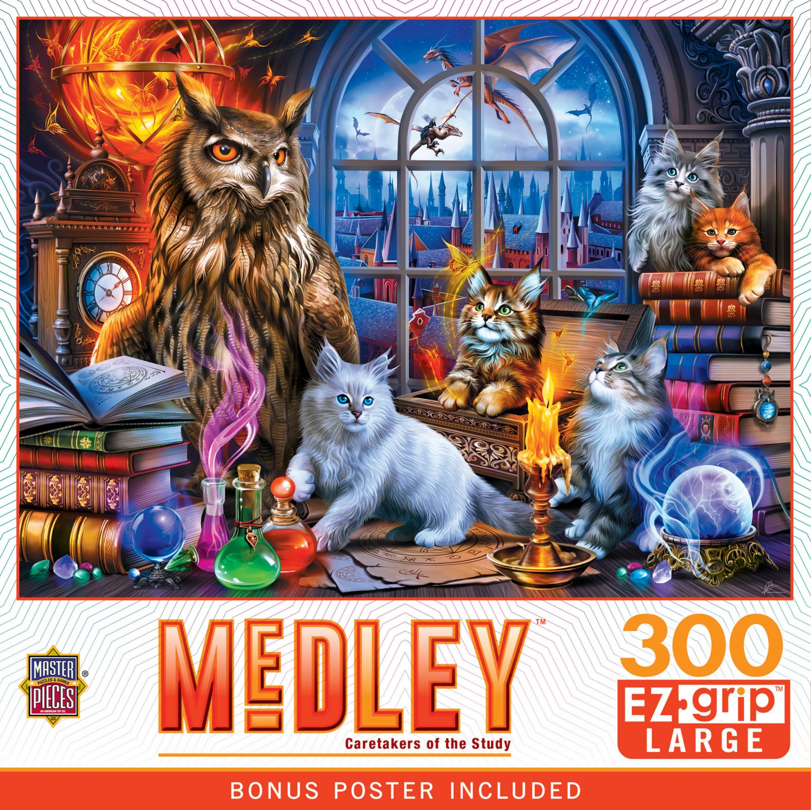 Пазл MasterPieces Medley - Caretakers of the Study 300 Piece EZ Grip